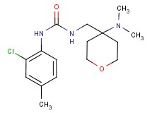 N-(2-chloro-4-methylphenyl)-N'-{[4-(dimethylamino)tetrahydro-2H-pyran-4-yl]methyl}urea