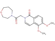 5,6-dimethoxy-2-[2-(1,4-oxazepan-4-yl)-2-oxoethyl]isoquinolin-1(2H)-one