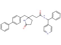 3-[2-(4-biphenylylmethyl)-5-oxo-2-pyrrolidinyl]-N-[phenyl(4-pyridinyl)methyl]propanamide