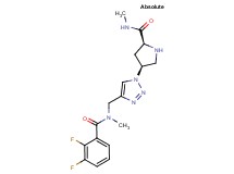(4S)-4-(4-{[(2,3-difluorobenzoyl)(methyl)amino]methyl}-1H-1,2,3-triazol-1-yl)-N-methyl-L-prolinamide hydrochloride