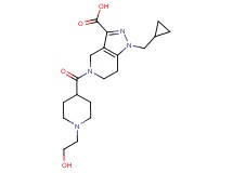 1-(cyclopropylmethyl)-5-{[1-(2-hydroxyethyl)piperidin-4-yl]carbonyl}-4,5,6,7-tetrahydro-1H-pyrazolo[4,3-c]pyridine-3-carboxylic acid