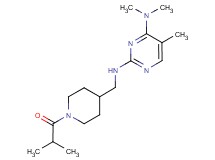 N~2~-[(1-isobutyrylpiperidin-4-yl)methyl]-N~4~,N~4~,5-trimethylpyrimidine-2,4-diamine