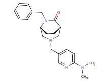 (1S*,5R*)-6-benzyl-3-{[6-(dimethylamino)-3-pyridinyl]methyl}-3,6-diazabicyclo[3.2.2]nonan-7-one
