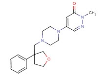 2-methyl-5-{4-[(3-phenyltetrahydrofuran-3-yl)methyl]piperazin-1-yl}pyridazin-3(2H)-one