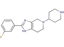 2-(3-fluorophenyl)-5-(4-piperidinyl)-4,5,6,7-tetrahydro-1H-imidazo[4,5-c]pyridine dihydrochloride
