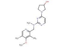 1-{2-[[(4-methoxy-3,5-dimethylpyridin-2-yl)methyl](methyl)amino]pyrimidin-4-yl}pyrrolidin-3-ol