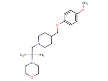 4-(2-{4-[(4-methoxyphenoxy)methyl]piperidin-1-yl}-1,1-dimethylethyl)morpholine