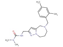 N'-{[5-(2,4-dimethylbenzyl)-5,6,7,8-tetrahydro-4H-pyrazolo[1,5-a][1,4]diazepin-2-yl]methyl}-N,N-dimethylurea