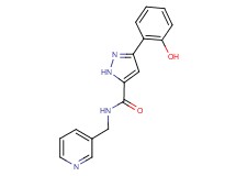 3-(2-hydroxyphenyl)-N-(3-pyridinylmethyl)-1H-pyrazole-5-carboxamide