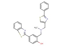 4-(1,3-benzothiazol-2-yl)-2-({methyl[(2-phenyl-1,3-thiazol-4-yl)methyl]amino}methyl)phenol