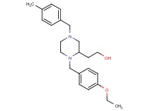 2-[1-(4-ethoxybenzyl)-4-(4-methylbenzyl)-2-piperazinyl]ethanol