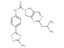2-isobutyl-N-[4-(3-methyl-1,2,4-oxadiazol-5-yl)phenyl]-5,7-dihydro-6H-pyrrolo[3,4-d]pyrimidine-6-carboxamide