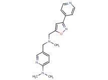 N,N-dimethyl-5-[(methyl{[3-(4-pyridinyl)-5-isoxazolyl]methyl}amino)methyl]-2-pyridinamine