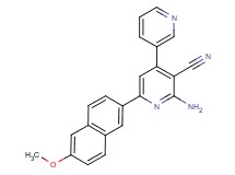 2'-amino-6'-(6-methoxy-2-naphthyl)-3,4'-bipyridine-3'-carbonitrile