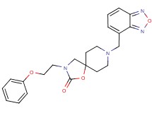 8-(2,1,3-benzoxadiazol-4-ylmethyl)-3-(2-phenoxyethyl)-1-oxa-3,8-diazaspiro[4.5]decan-2-one
