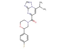 5-{[2-(4-fluorophenyl)morpholin-4-yl]carbonyl}-7-isopropyl[1,2,4]triazolo[1,5-a]pyrimidine