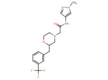 N-(1-methyl-1H-pyrazol-4-yl)-2-{2-[3-(trifluoromethyl)benzyl]-4-morpholinyl}acetamide
