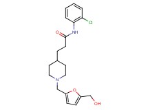 N-(2-chlorophenyl)-3-(1-{[5-(hydroxymethyl)-2-furyl]methyl}-4-piperidinyl)propanamide