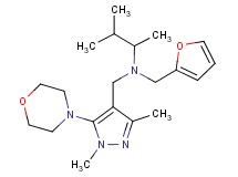 N-[(1,3-dimethyl-5-morpholin-4-yl-1H-pyrazol-4-yl)methyl]-N-(2-furylmethyl)-3-methylbutan-2-amine