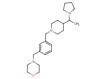 4-[3-({4-[1-(1-pyrrolidinyl)ethyl]-1-piperidinyl}methyl)benzyl]morpholine