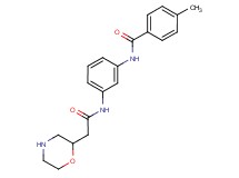 4-methyl-N-{3-[(morpholin-2-ylacetyl)amino]phenyl}benzamide