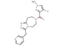 7-[(4-chloro-1-methyl-1H-pyrazol-3-yl)carbonyl]-3-(pyridin-3-ylmethyl)-6,7,8,9-tetrahydro-5H-[1,2,4]triazolo[4,3-d][1,4]diazepine