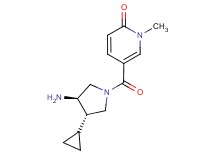 5-{[(3R*,4S*)-3-amino-4-cyclopropylpyrrolidin-1-yl]carbonyl}-1-methylpyridin-2(1H)-one