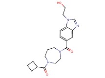 2-(5-{[4-(cyclobutylcarbonyl)-1,4-diazepan-1-yl]carbonyl}-1H-benzimidazol-1-yl)ethanol