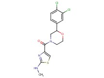 4-{[2-(3,4-dichlorophenyl)morpholin-4-yl]carbonyl}-N-methyl-1,3-thiazol-2-amine