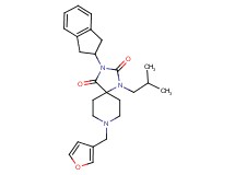 3-(2,3-dihydro-1H-inden-2-yl)-8-(3-furylmethyl)-1-isobutyl-1,3,8-triazaspiro[4.5]decane-2,4-dione