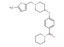 1-[(5-methyl-2-furyl)methyl]-4-[4-(1-piperidinylcarbonyl)phenoxy]piperidine