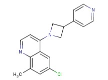6-chloro-8-methyl-4-[3-(4-pyridinyl)-1-azetidinyl]quinoline