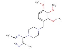 2,5-dimethyl-3-[4-(2,3,4-trimethoxybenzyl)-1-piperazinyl]pyrazine bis(trifluoroacetate)