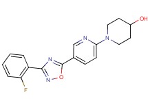 1-{5-[3-(2-fluorophenyl)-1,2,4-oxadiazol-5-yl]pyridin-2-yl}piperidin-4-ol
