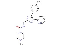 4-methyl-N-{[4-(4-methylphenyl)-5-pyridin-2-yl-1H-imidazol-2-yl]methyl}piperazine-1-carboxamide