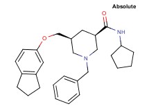 (3R,5S)-1-benzyl-N-cyclopentyl-5-[(2,3-dihydro-1H-inden-5-yloxy)methyl]-3-piperidinecarboxamide