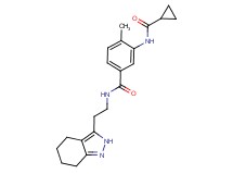 3-[(cyclopropylcarbonyl)amino]-4-methyl-N-[2-(4,5,6,7-tetrahydro-2H-indazol-3-yl)ethyl]benzamide