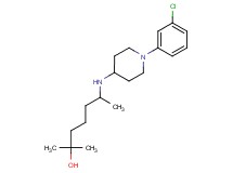 6-{[1-(3-chlorophenyl)-4-piperidinyl]amino}-2-methyl-2-heptanol trifluoroacetate (salt)