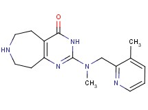 2-{methyl[(3-methylpyridin-2-yl)methyl]amino}-3,5,6,7,8,9-hexahydro-4H-pyrimido[4,5-d]azepin-4-one