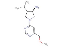 rel-(3R,4S)-4-isopropyl-1-[6-(methoxymethyl)-4-pyrimidinyl]-3-pyrrolidinamine dihydrochloride