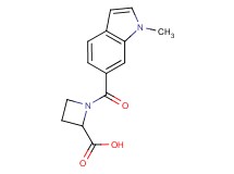 1-[(1-methyl-1H-indol-6-yl)carbonyl]-2-azetidinecarboxylic acid