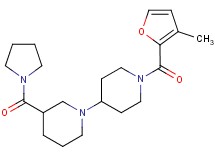 1'-(3-methyl-2-furoyl)-3-(pyrrolidin-1-ylcarbonyl)-1,4'-bipiperidine