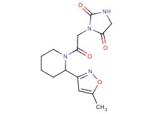 3-{2-[2-(5-methyl-3-isoxazolyl)-1-piperidinyl]-2-oxoethyl}-2,4-imidazolidinedione