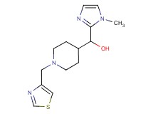 (1-methyl-1H-imidazol-2-yl)[1-(1,3-thiazol-4-ylmethyl)piperidin-4-yl]methanol