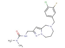 N'-{[5-(4-chloro-3-fluorobenzyl)-5,6,7,8-tetrahydro-4H-pyrazolo[1,5-a][1,4]diazepin-2-yl]methyl}-N,N-dimethylurea