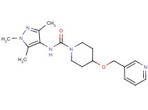 4-(pyridin-3-ylmethoxy)-N-(1,3,5-trimethyl-1H-pyrazol-4-yl)piperidine-1-carboxamide