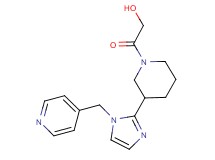 2-oxo-2-{3-[1-(4-pyridinylmethyl)-1H-imidazol-2-yl]-1-piperidinyl}ethanol