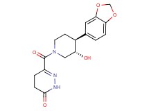 6-{[(3S*,4S*)-4-(1,3-benzodioxol-5-yl)-3-hydroxypiperidin-1-yl]carbonyl}-4,5-dihydropyridazin-3(2H)-one
