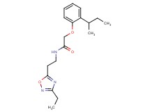 2-(2-sec-butylphenoxy)-N-[2-(3-ethyl-1,2,4-oxadiazol-5-yl)ethyl]acetamide