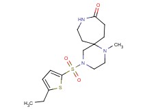 4-[(5-ethyl-2-thienyl)sulfonyl]-1-methyl-1,4,9-triazaspiro[5.6]dodecan-10-one